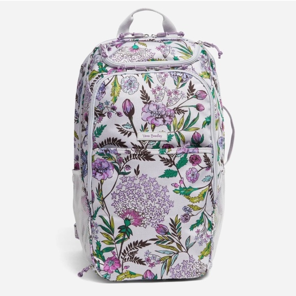 Vera Bradley Handbags - *Final Price*Vera Bradley Lightweight Travel Backpack Gray Floral NWT
